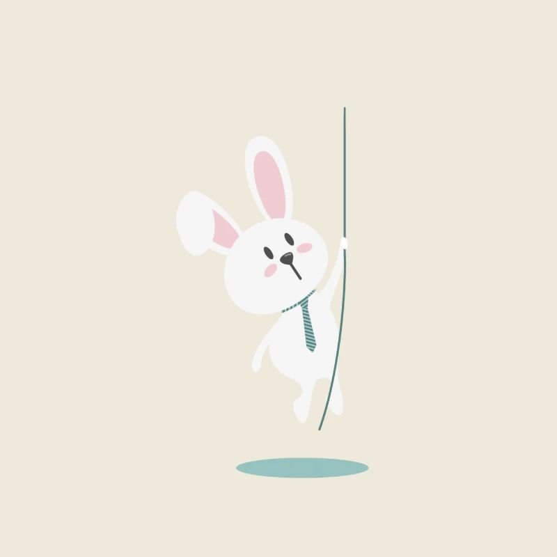 Cute Easter Bunny with Tie – Bunny Design