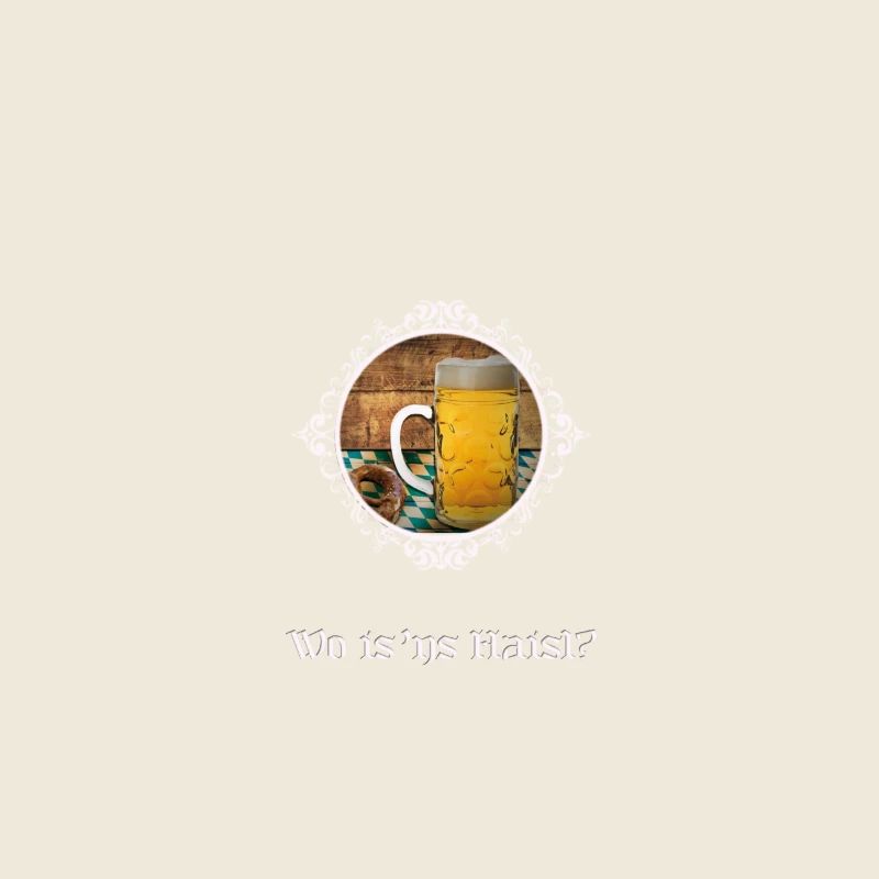 Häuserfrage mit Bierglas