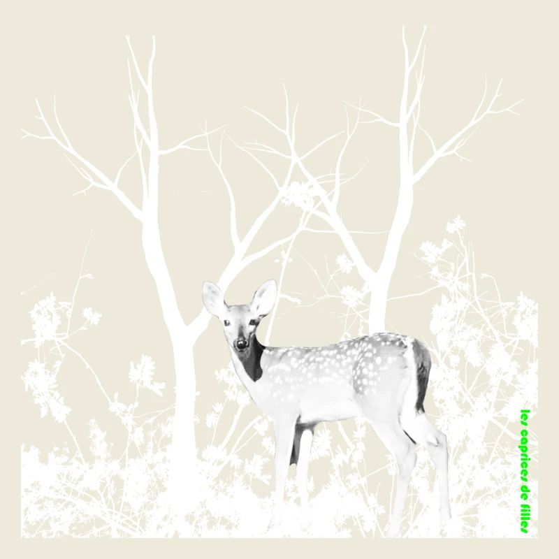 Biche Gracieuse Forêt Sauvage