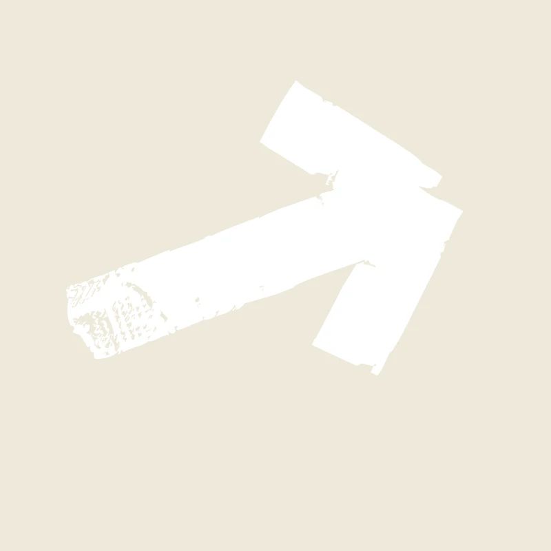 Flèche en diagonale - blanche