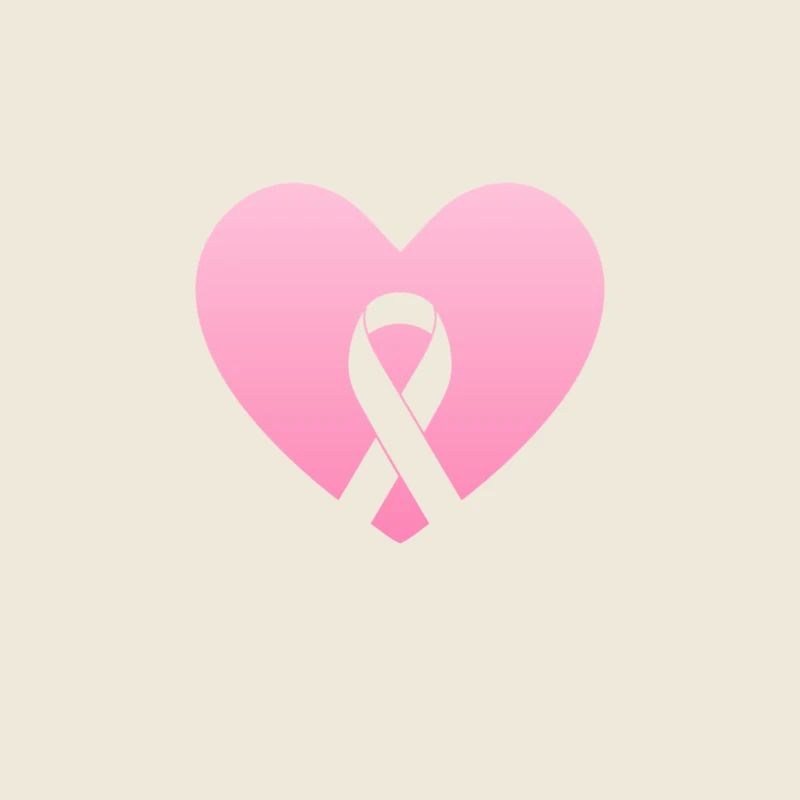 Coeur rose avec arc de conscience