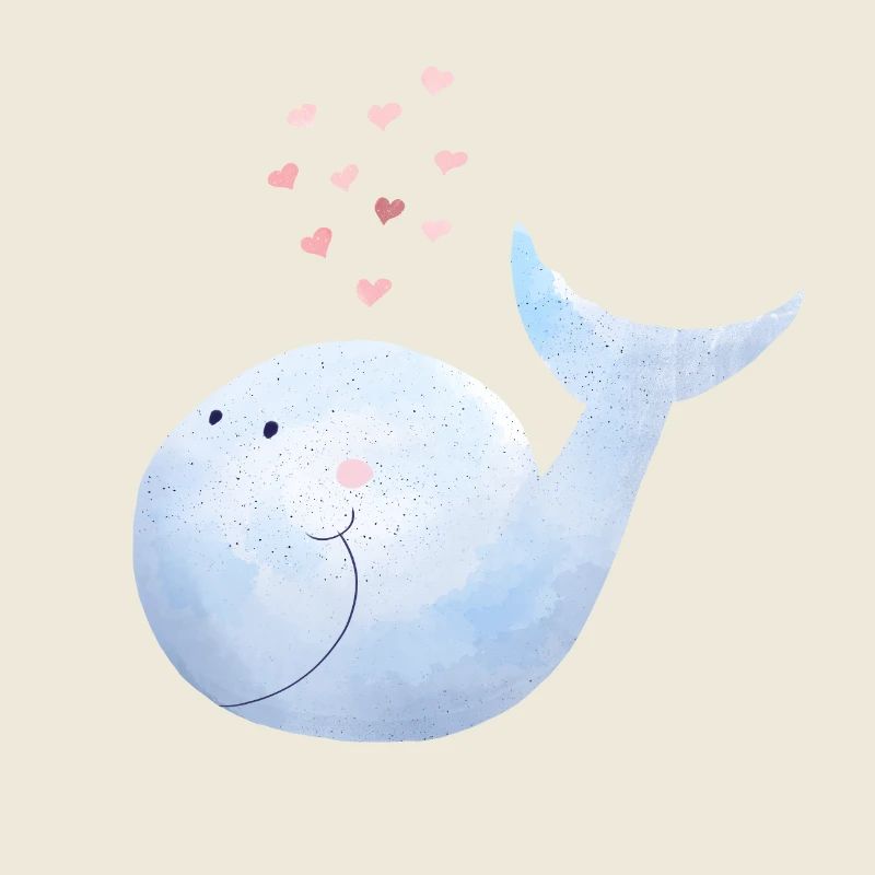 Wal versprüht Herzen I Blauwal Comic