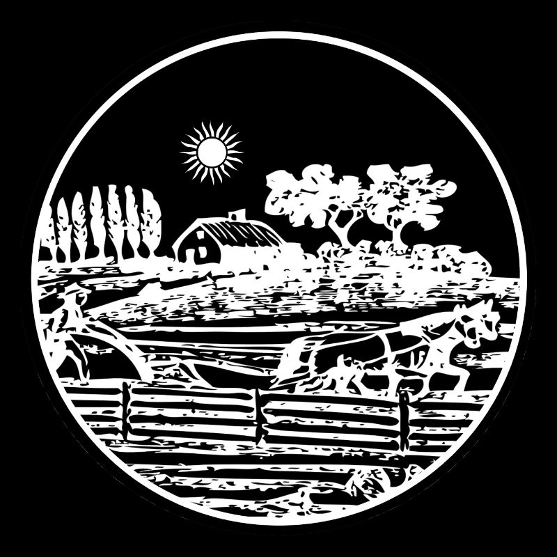 Landschaftssilhouette am See