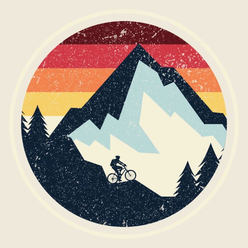 Silhouette du VTT Sunset Peak