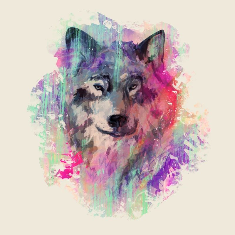 Wolf dans le Nord Colour version