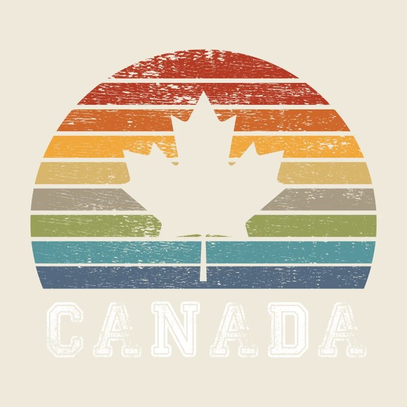 Conception / cadeau de feuille d'érable vintage du Canada