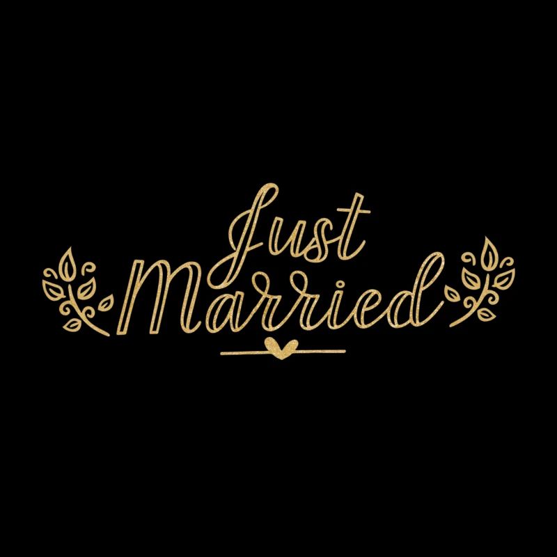 Just Married Hochzeit Ehefrau Verheiratet Geschenk
