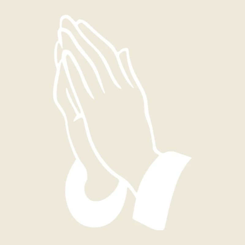 Gebetshände Linienkunst