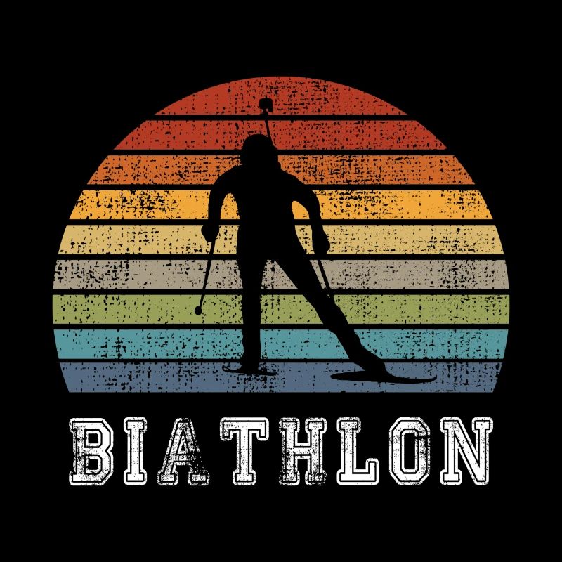 Biathlon Vintage Design / Geschenkidee