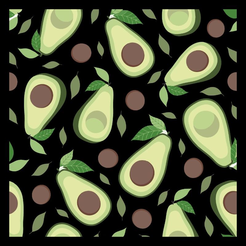 Eggplant and avocado pattern