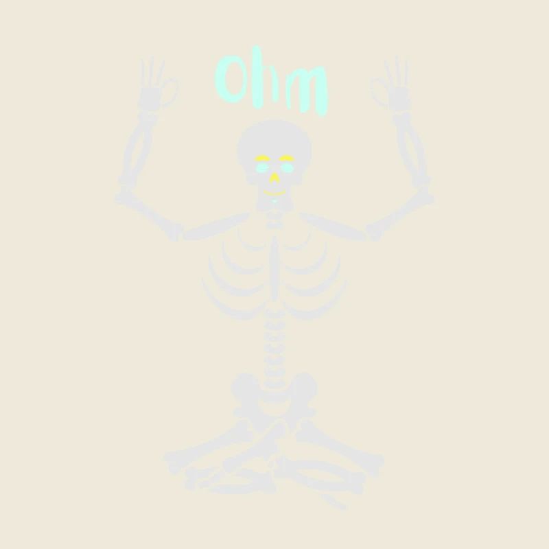 Skeleton in the yoga Ohm