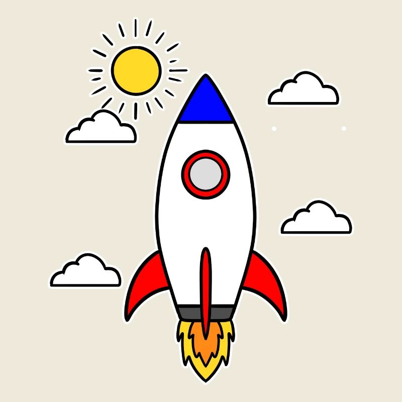 School launch rocket spaceship school start school