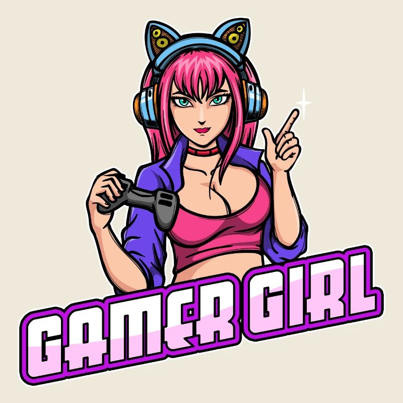 Gamer Queen Headset Controller Zocker