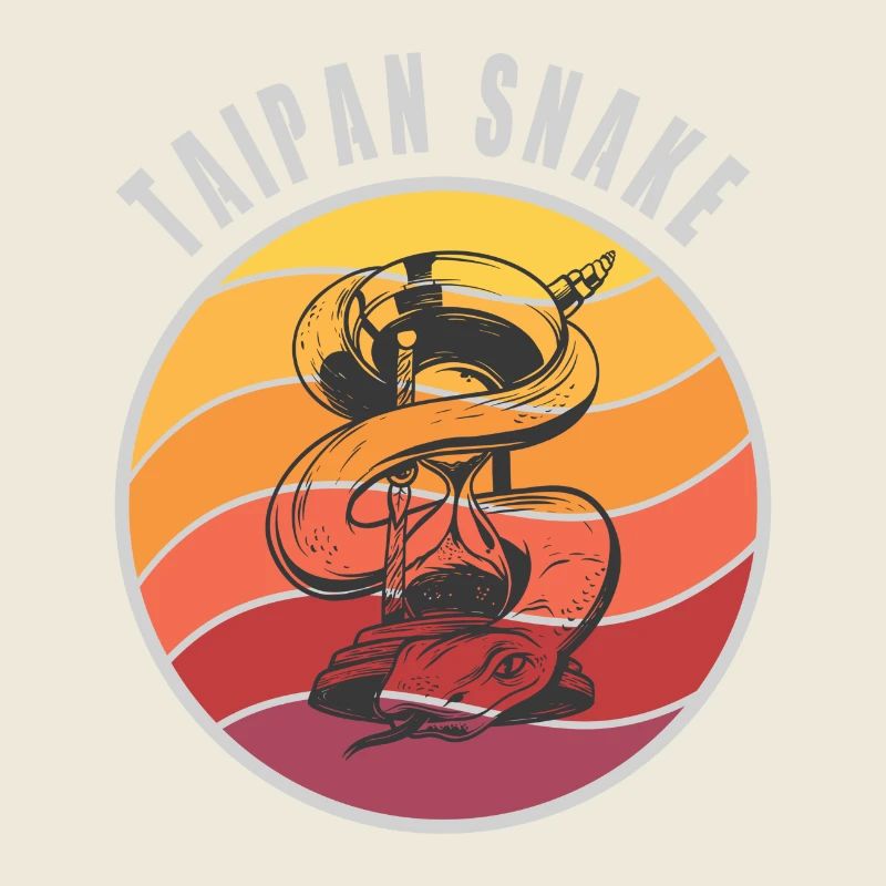 Conception de serpents Taipan / Idée cadeau