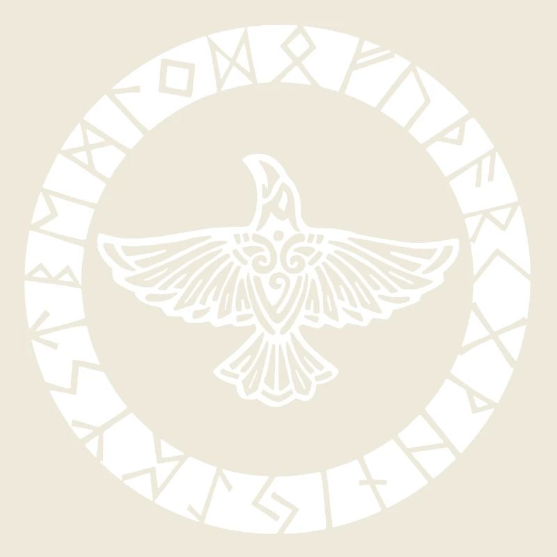 Corbeau viking blanc
