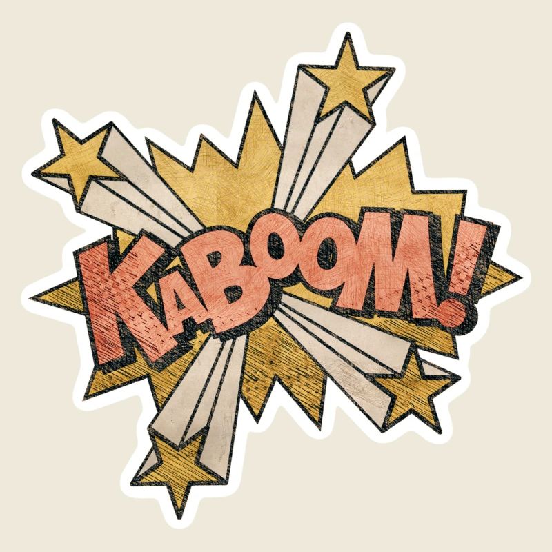 Comic Kabbom Pop Art Action Spruch