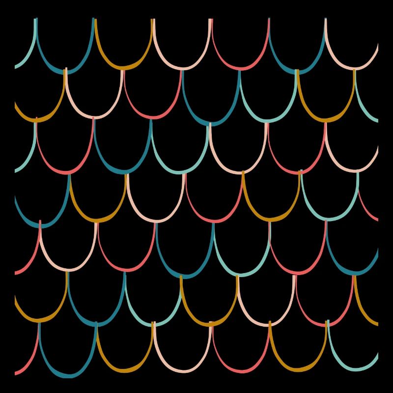 Motif coloré d’écailles de poisson