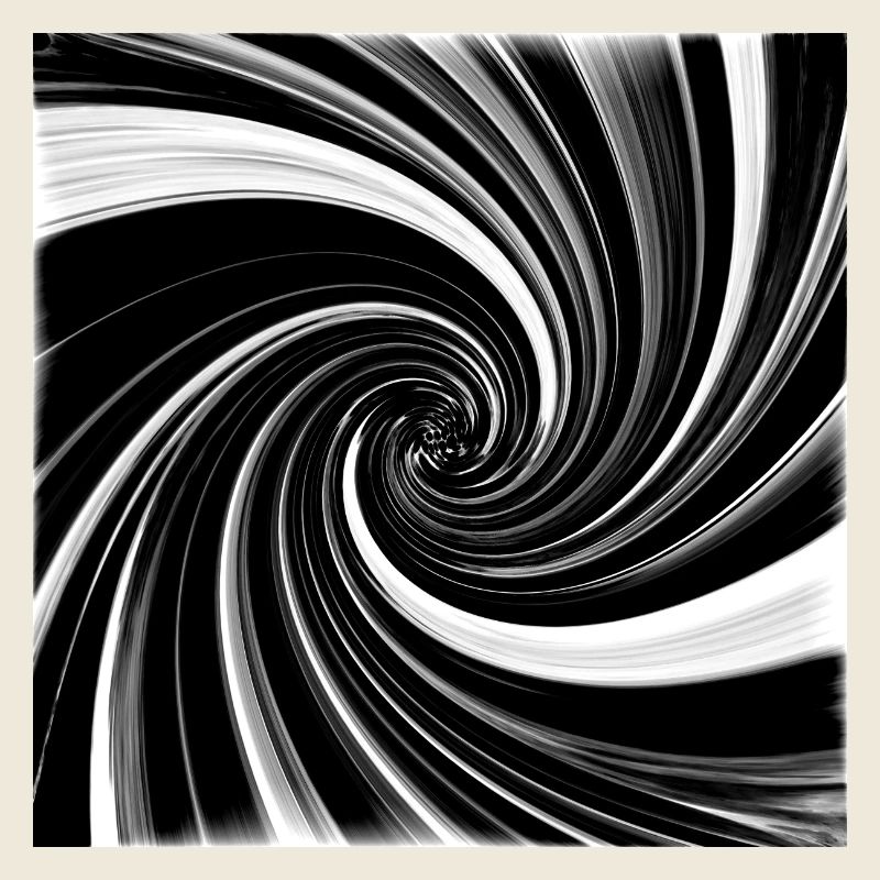 Black and white vortex
