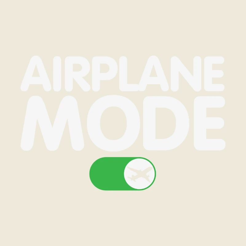 Airplane Mode On Funny Pilot Design