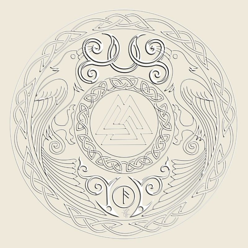 Mandala runique à triade centrale