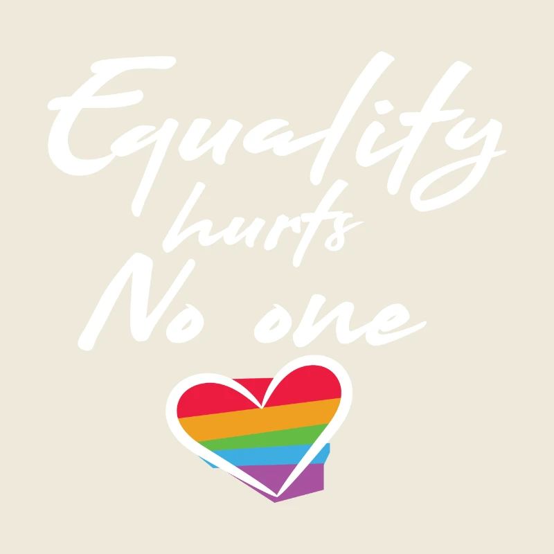 Rainbow Heart Statement Amour Paix