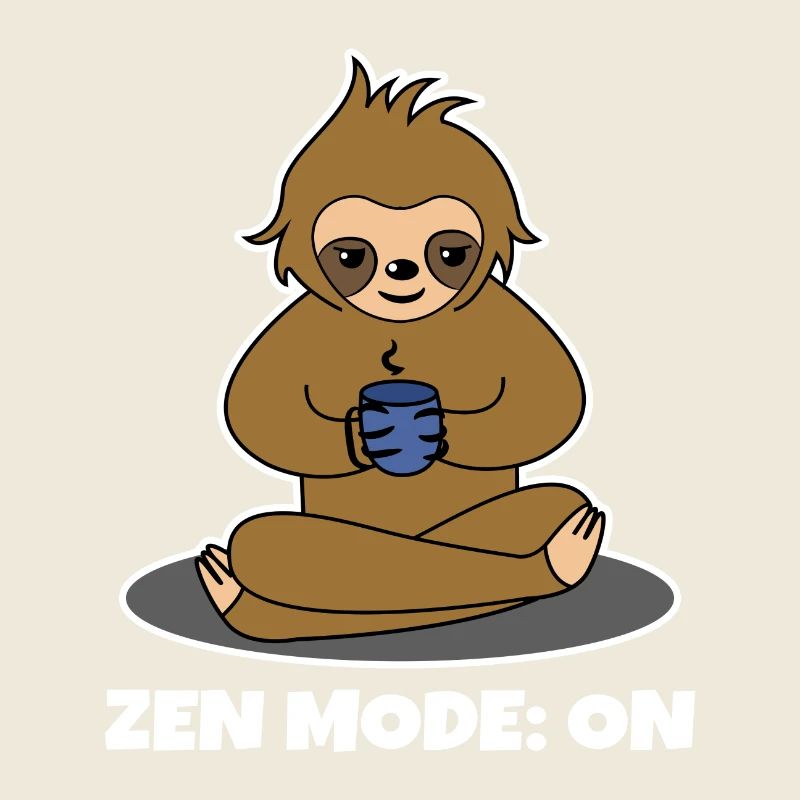 Coffee Drinker Sloth Coffee Cup Coffee Saying