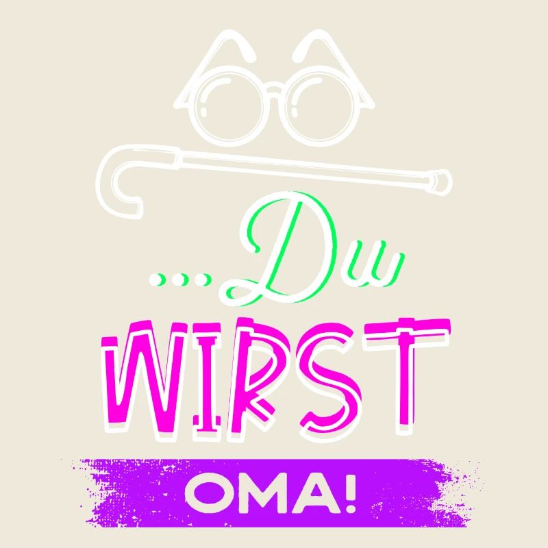 Sehschwäche Brille Statement Großmutter Oma