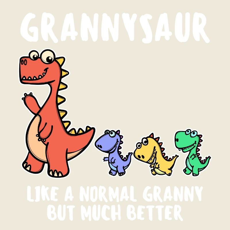 Oma Cool Statement Großmutter Dinosaurier