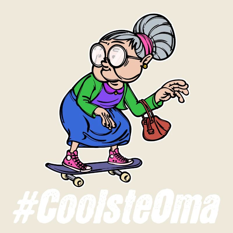 Brille Cool Oma Statement Großmutter Alte Frau