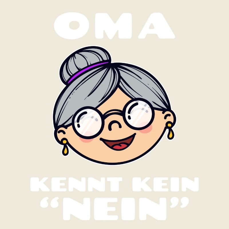 Seniorin Brille Großmutter Oma Alte Frau Statement