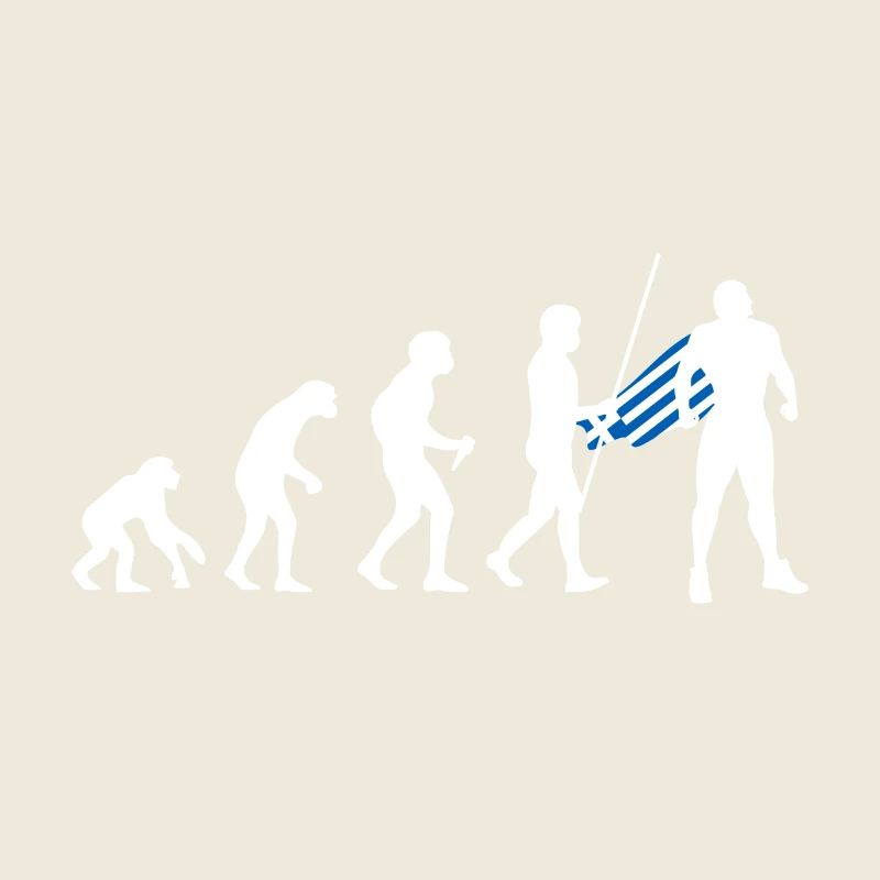 Évolution grecque Super-héros Drapeau grec