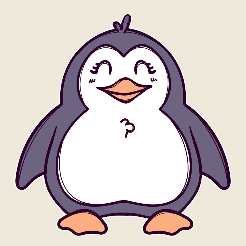 Cool Seevogel Süß Tier Pinguin Vogel Südpol