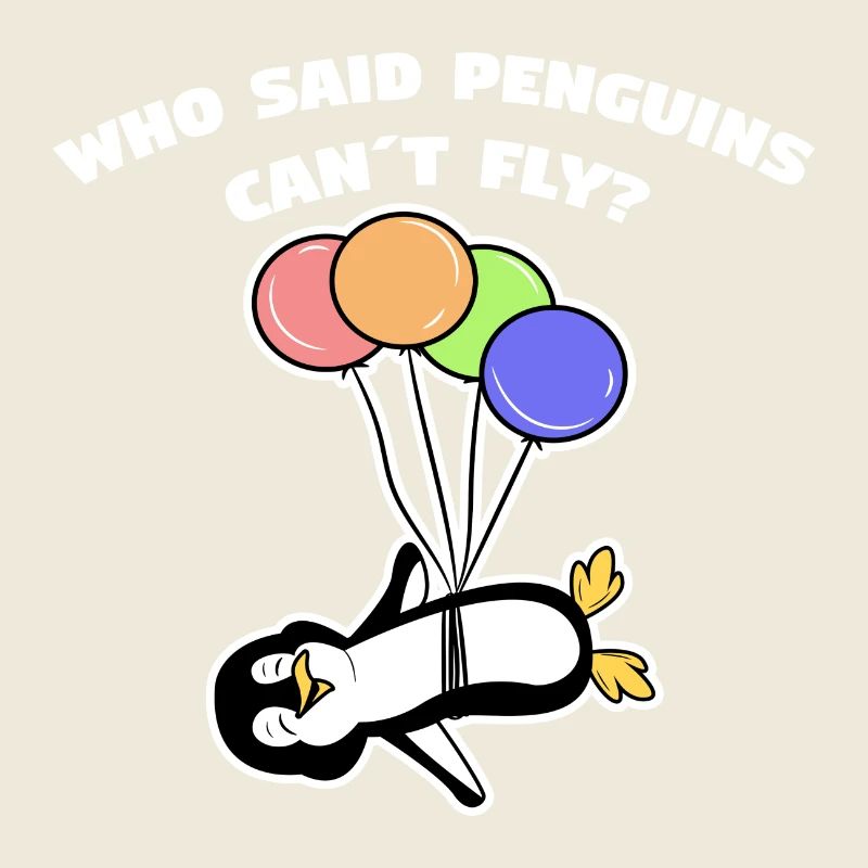 Pinguin Humorvoll Statement Luftballon Vogel Tier