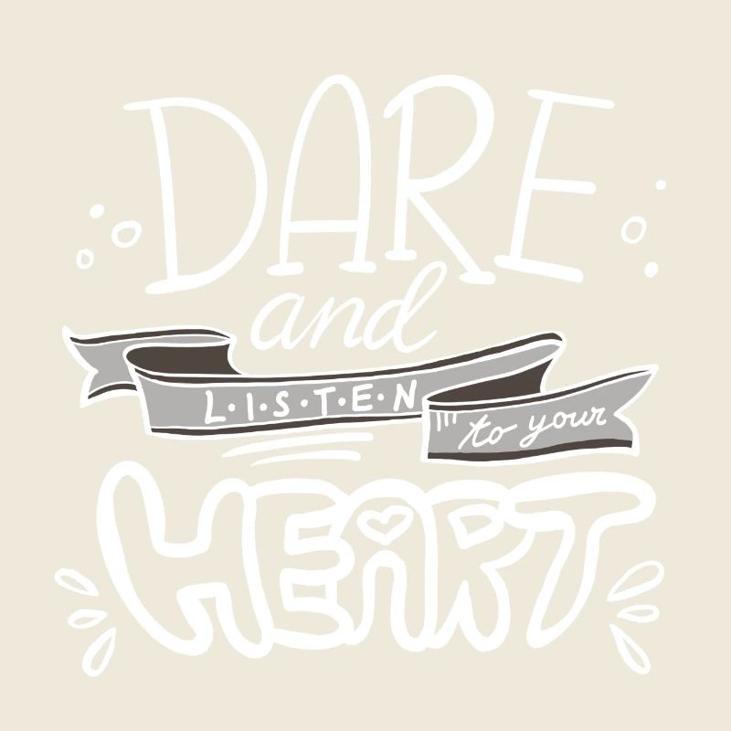 Message de motivation à la main