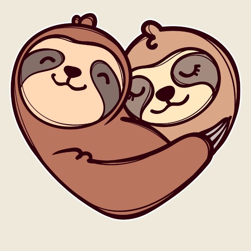 Sloth heart sleep mammal jungle dwellers