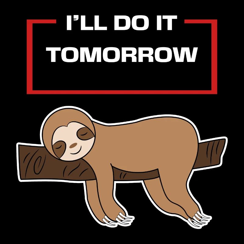 Faultier Statement Hängematte Tier Faul Schlafen