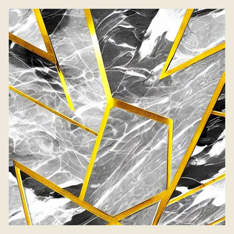 Marmor Schwarz-Weiß Gold Textur