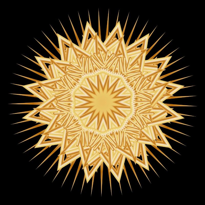 festively shining star for Christmas