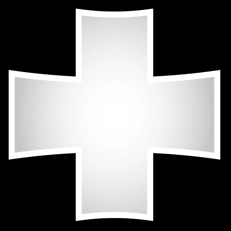 silver cross | Silver Cross with Shadow