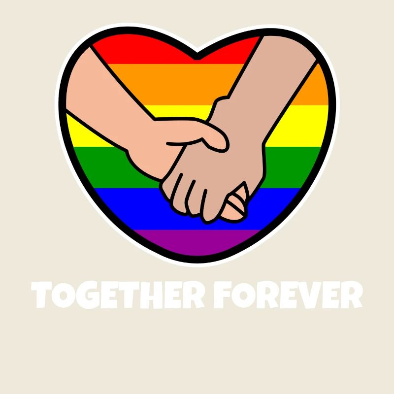 Relationship Homo Statement Heart Pride Rainbow