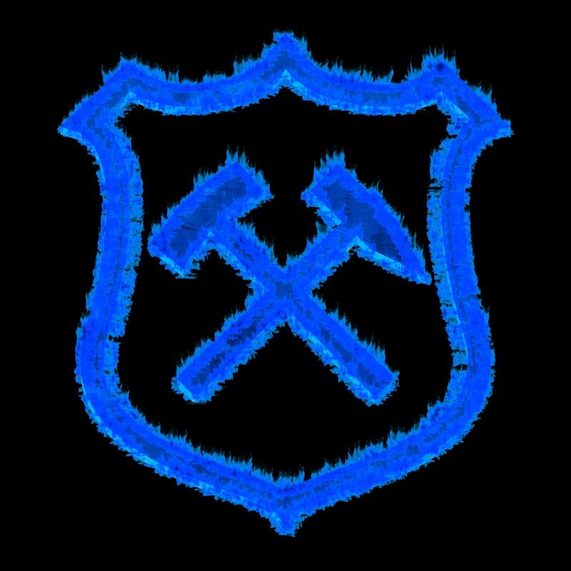 Hammer and mallet mining Schalke coal gift