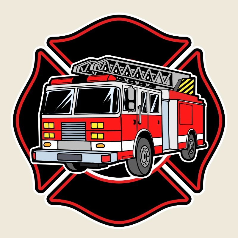 Rescuer fire engine fire brigade professional fire brigade