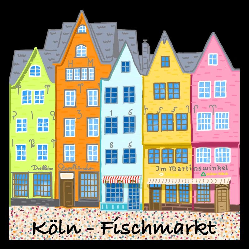 Cologne, Fish Market, Stapelhäuschen, Germany