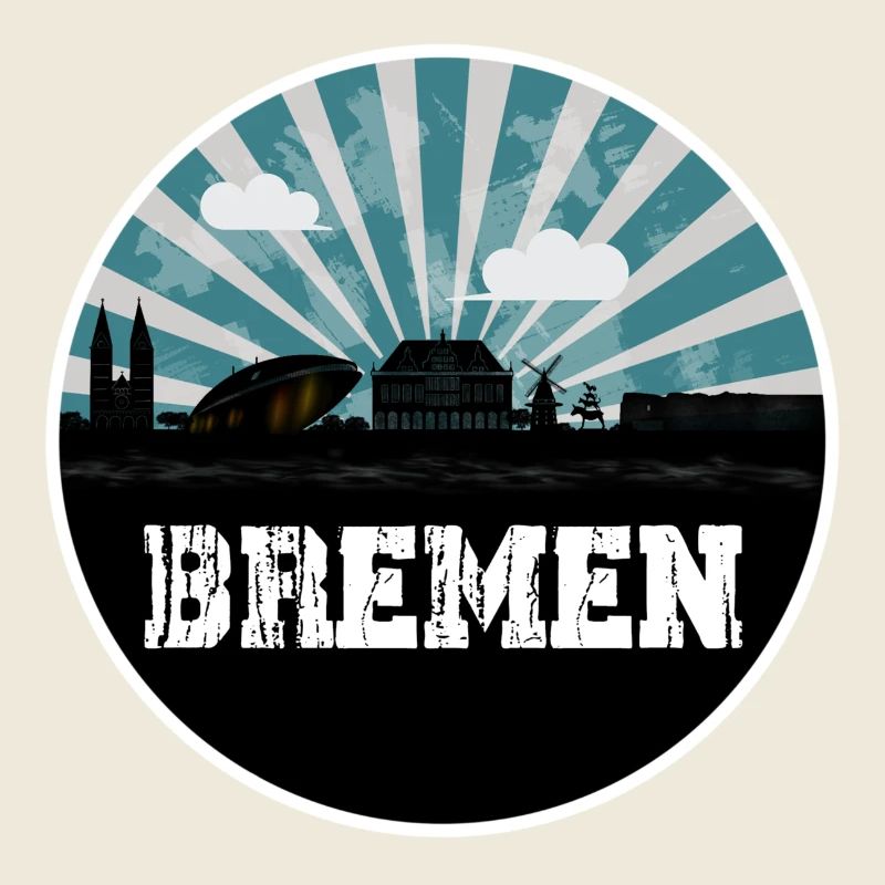Bremen Skyline Blue Hour