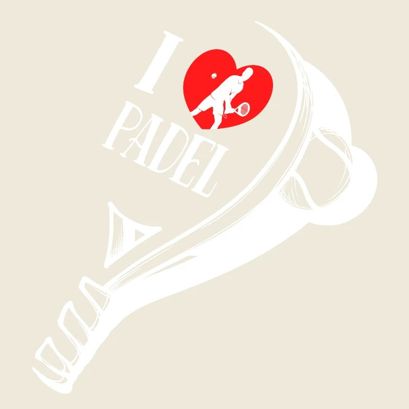 Bälle Schläger Ich Liebe Padel Herz Statement