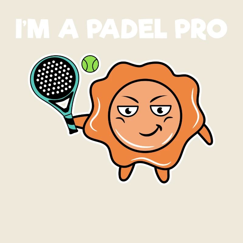 Padel Spieler Bälle Schläger Padelspiel Statement