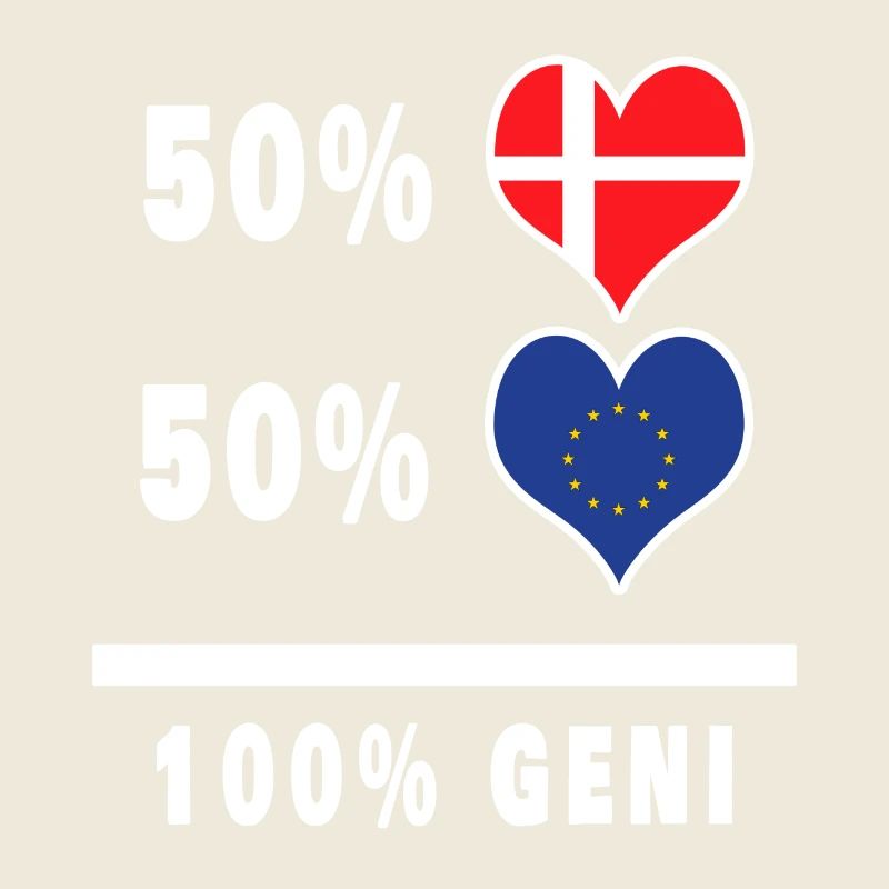 Europe et Danemark 100% drapeau de génie