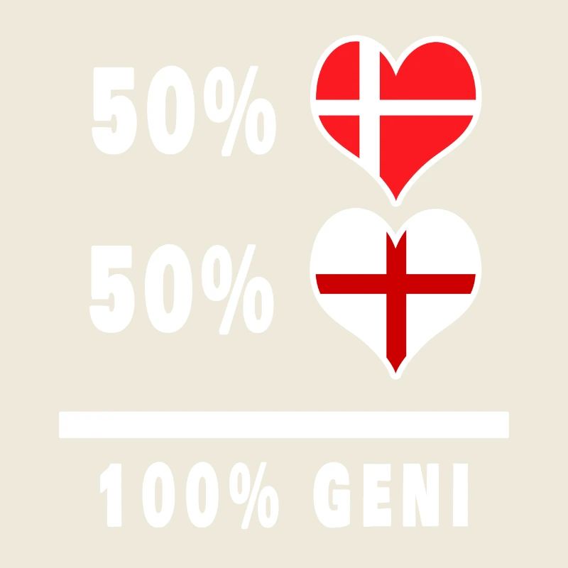 Angleterre et Danemark 100% drapeau de génie