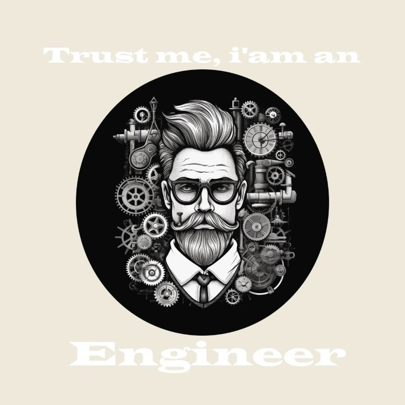 Trust me Engineer weiß