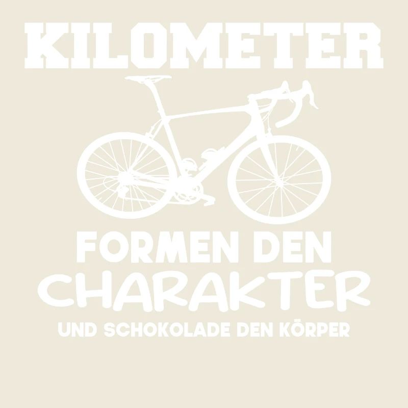 Rennrad Design mit Spruch